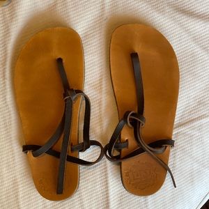 Luna Sandals Rooted Brujita Sandal Mens 9.5 Women’s 11.5 Short Brown Strap